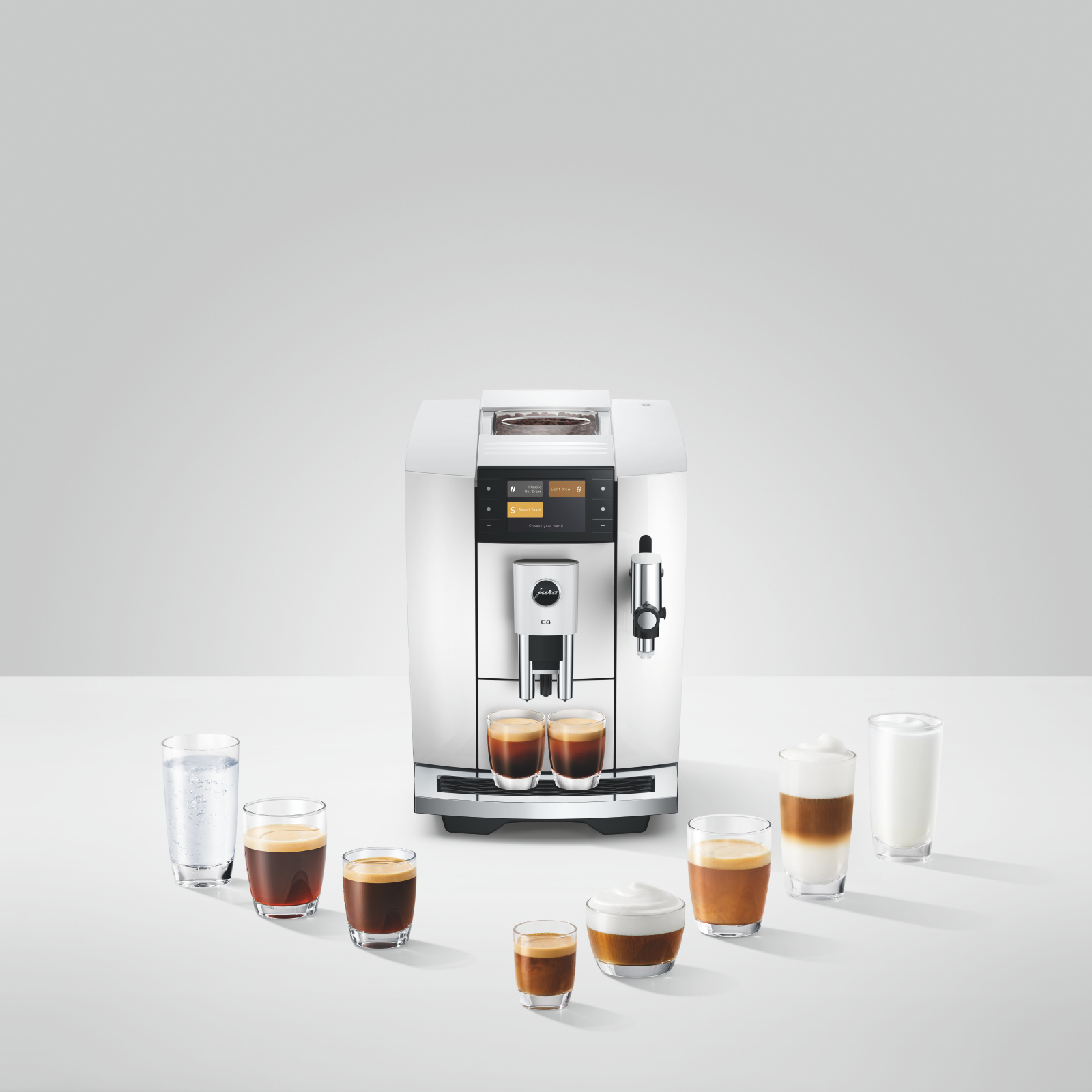 JURA E8 Piano White (ED)