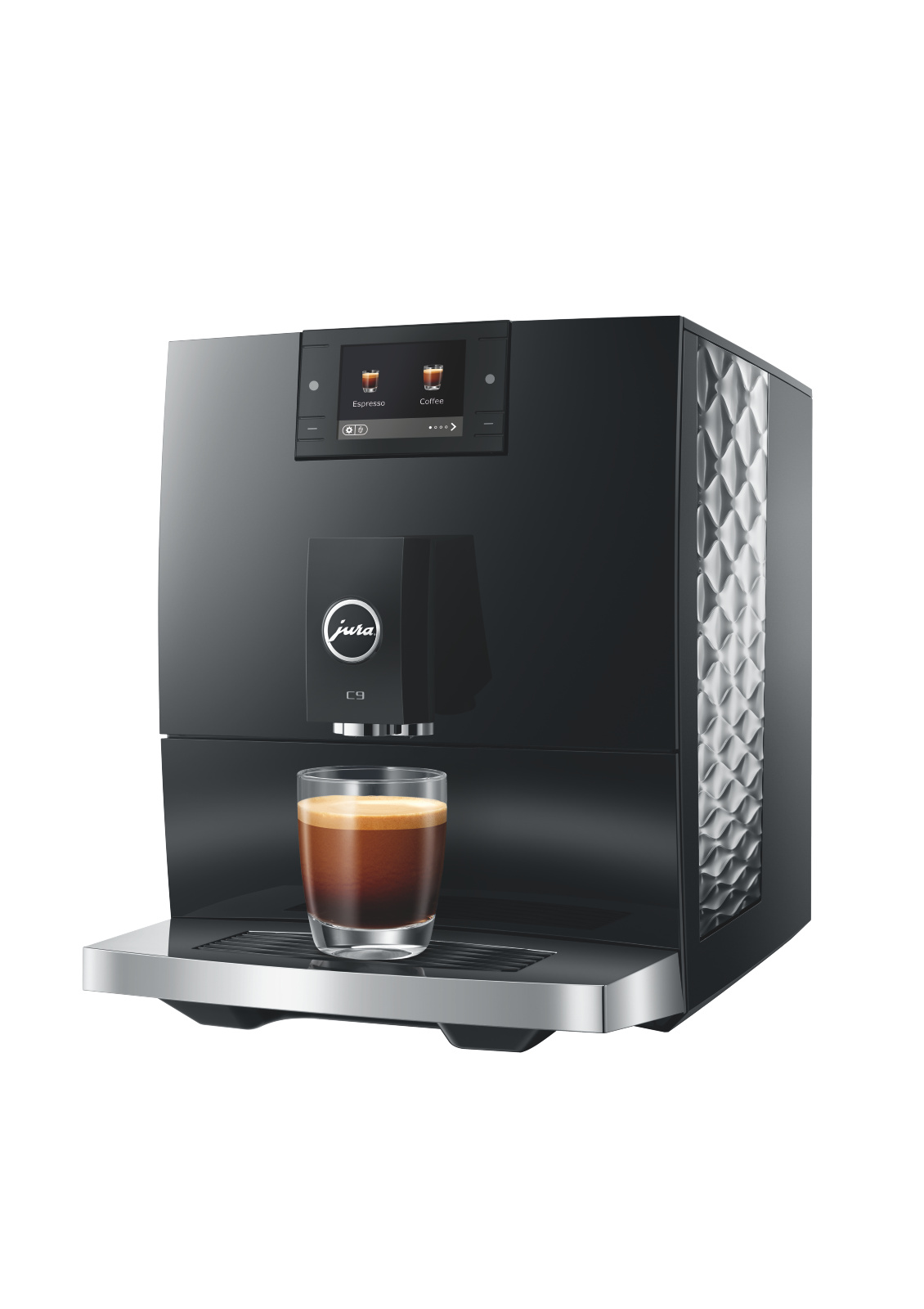 JURA C9 Piano Black (EC) mliečne špeciality i Light Brew