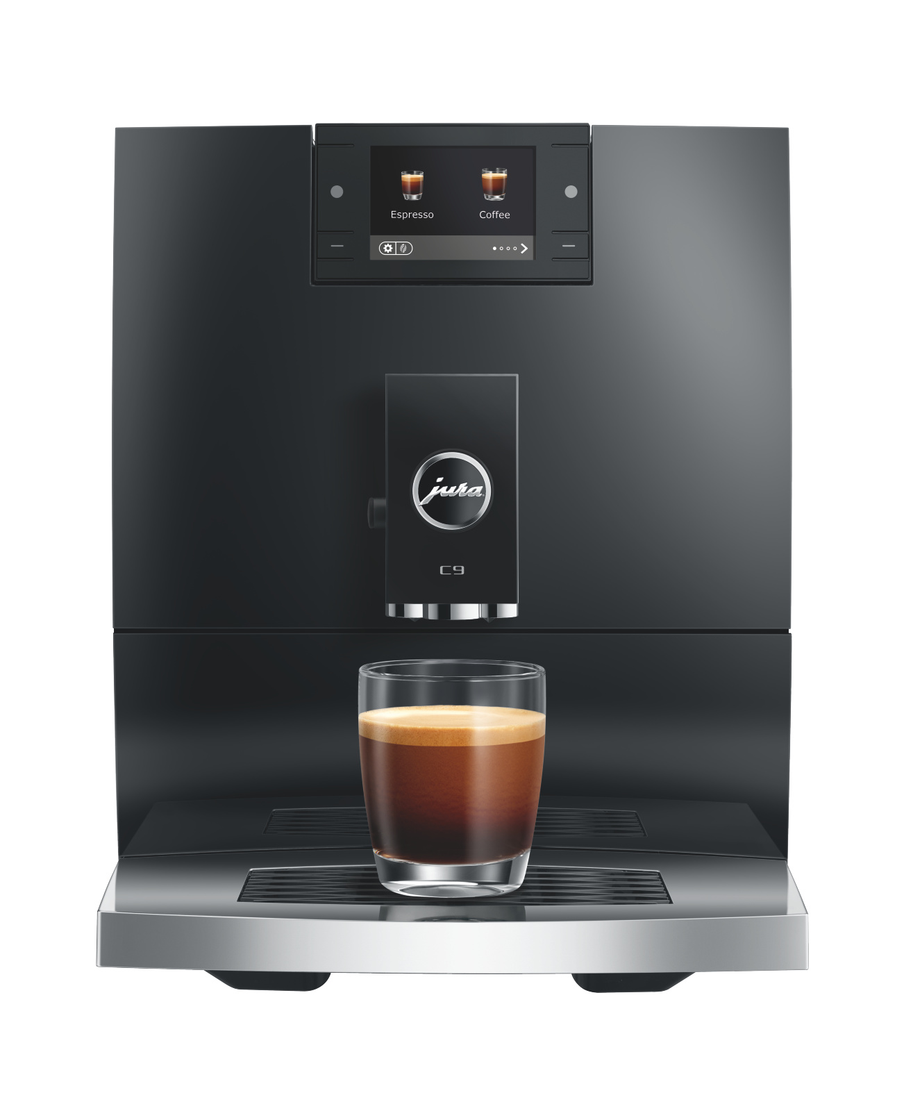JURA C9 Piano Black (EC) mliečne špeciality i Light Brew