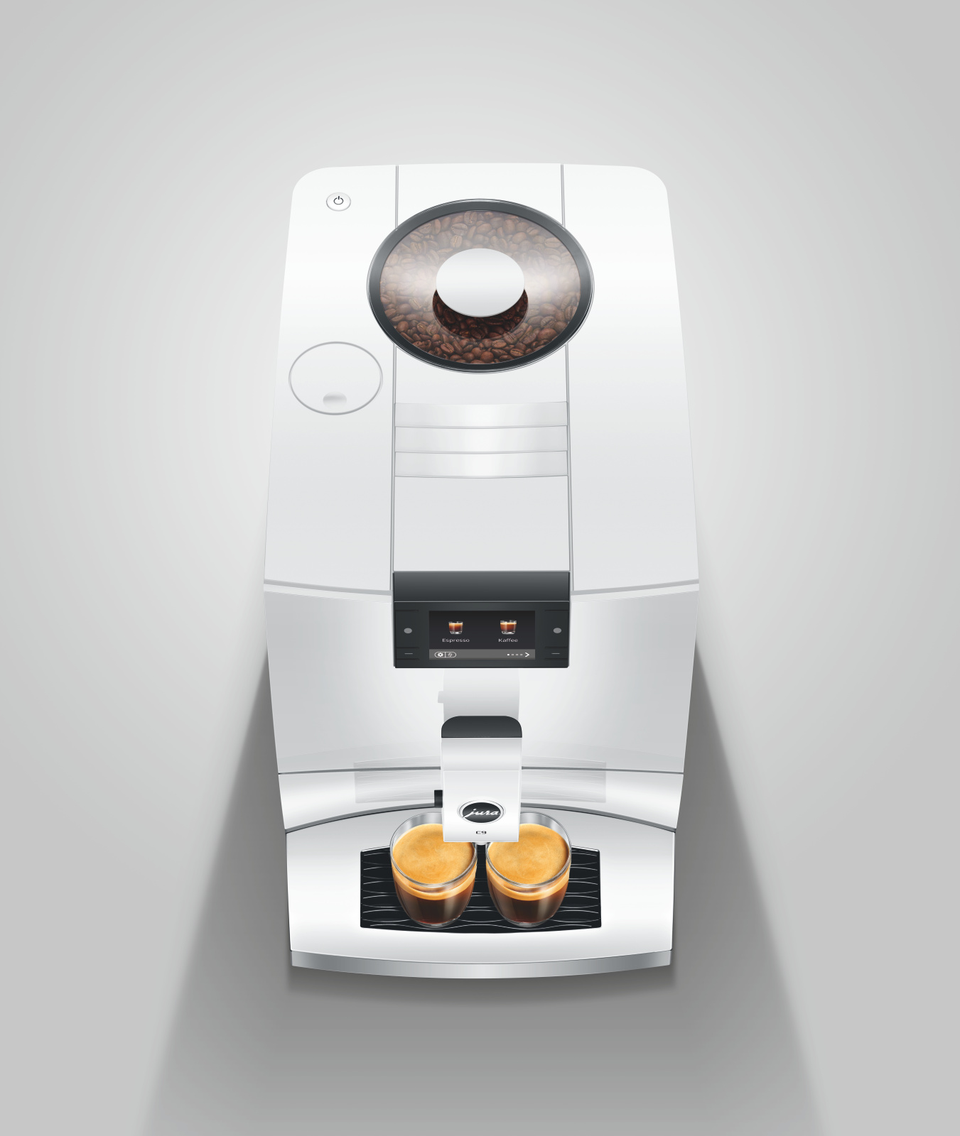 JURA C9 PianoWhite (EC) mliečne špeciality i Light Brew