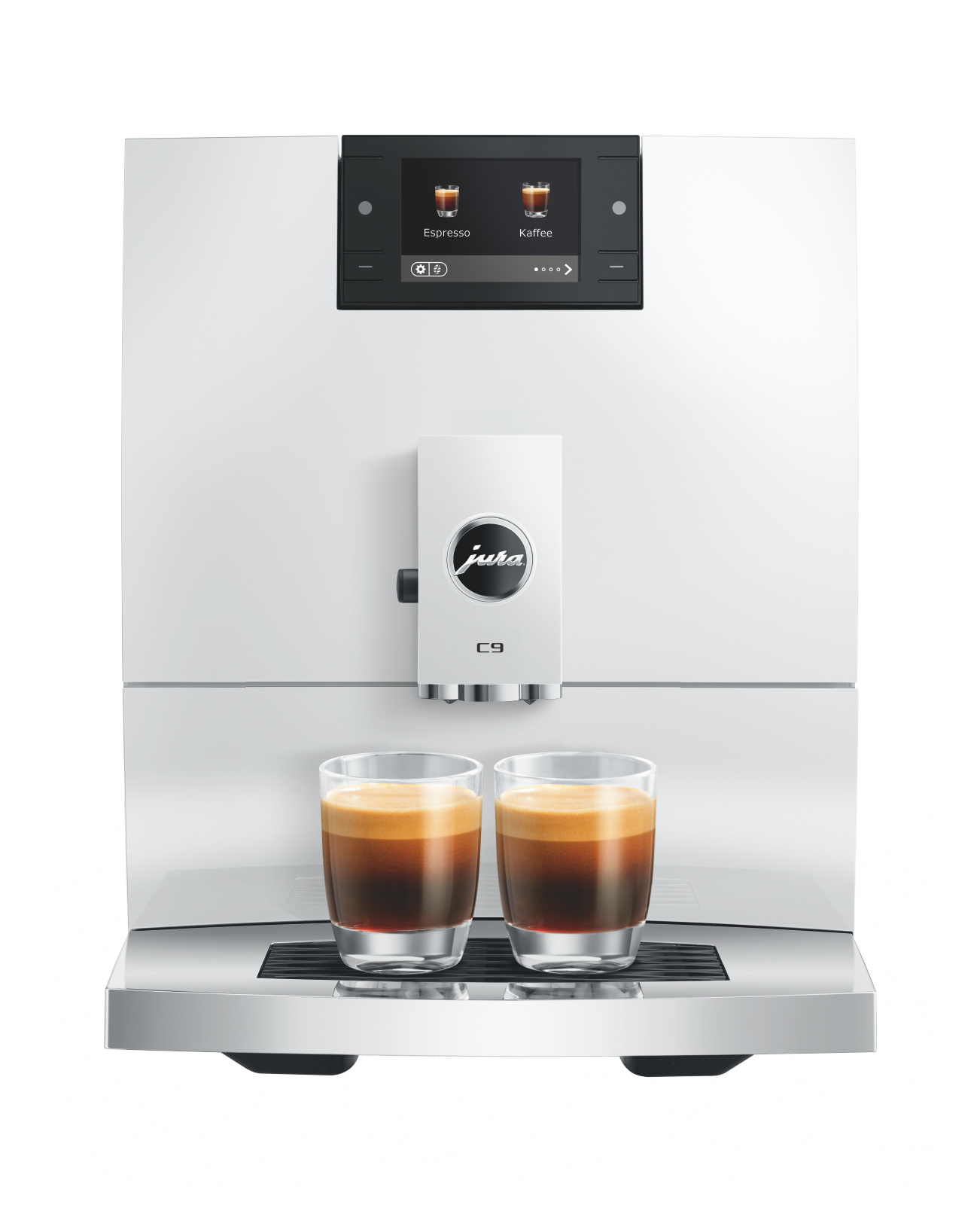 JURA C9 PianoWhite (EC) mliečne špeciality i Light Brew