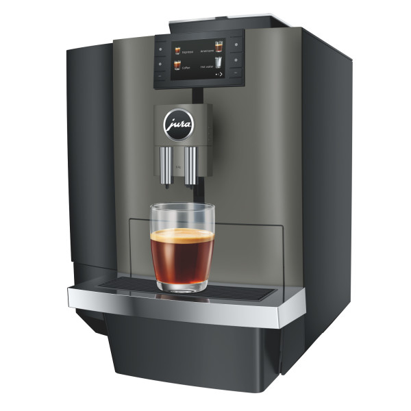 JURA X4c Dark Inox (EA) s pevným pripojením na vodu