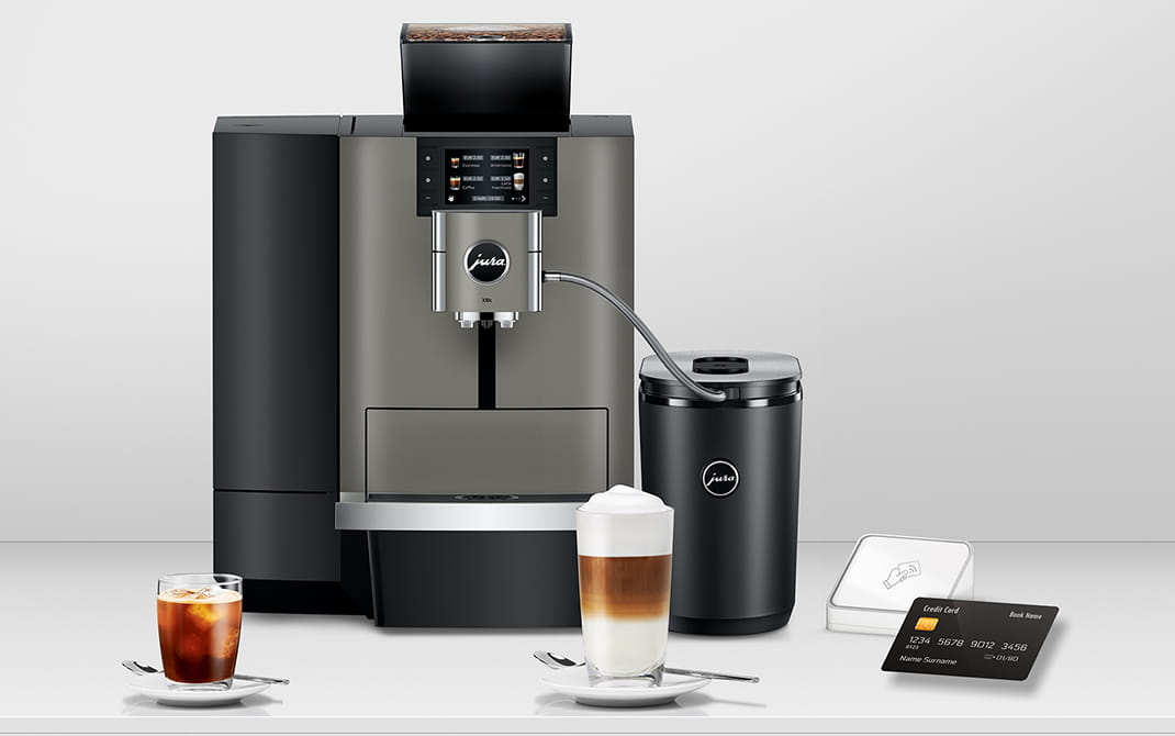JURA X10c Dark Inox (EA) s pevným pripojením na vodu