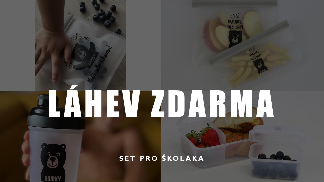 Akční svačinový set s lahví zdarma