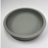 Šedý silikonový talířek