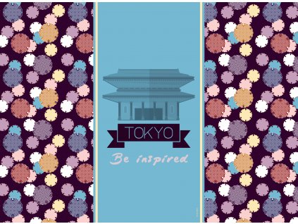 Sada 2 podložek na stůl z korku City Tokyo 39,5 x 29,5 cm AMBITION