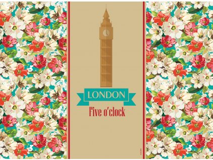 Sada 2 podložek na stůl z korku City London 39,5 x 29,5 cm AMBITION