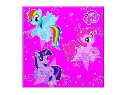 Sada 20 ubrousků My Little Pony Sparkle 33 x 33 cm DISNEY