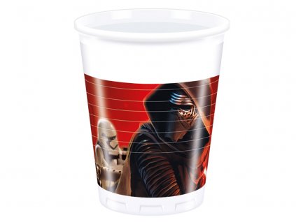 Sada 8 plastových kelímků Star Wars The Force Awakens 200 ml DISNEY