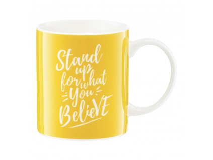 Porcelánový hrnek Nordic Stand Up For What You Believe 350 ml AMBITION