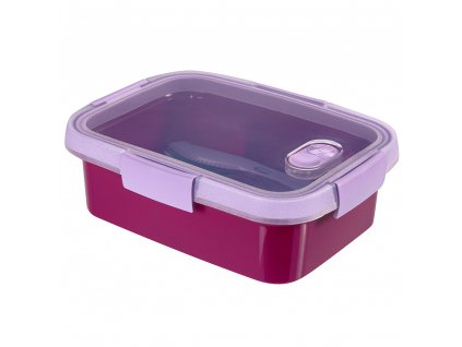 Nádobka s příbory To Go Lunch Violet 20 x 15 x 7 cm, 1000 ml CURVER