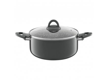 Hliníkový hrnec s poklicí Glamour Gray 28 cm 6,7 l AMBITION