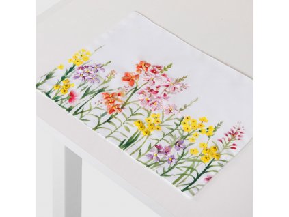 Sada 2 podložek na stůl z polyesteru Juicy Flowers 30 x 40 cm AMBITION