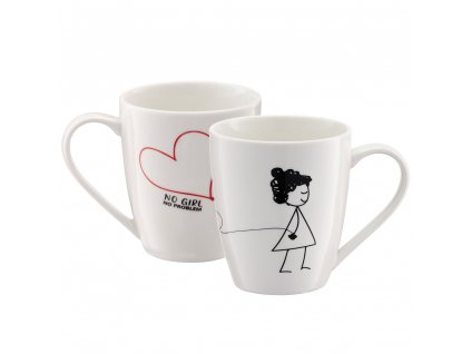 Porcelánový hrnek Love No Girl No Problem 370 ml AMBITION