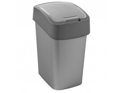 Odpadkový koš na tříděný odpad Flip Bin Silver-Grafit 50 l CURVER