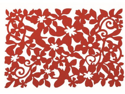Podložka na stůl z plsti Fusion Fresh Red II. 30 x 45 cm AMBITION
