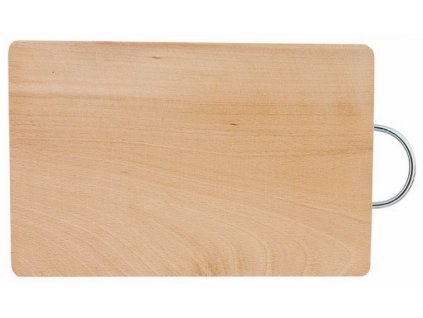 Prkénko na krájení s kovovým úchytem 28 x 18 x 1,5 cm EKO
