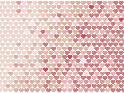 Sada 2 podložek na stůl z korku Love I. 39,5 x 29,5 cm AMBITION