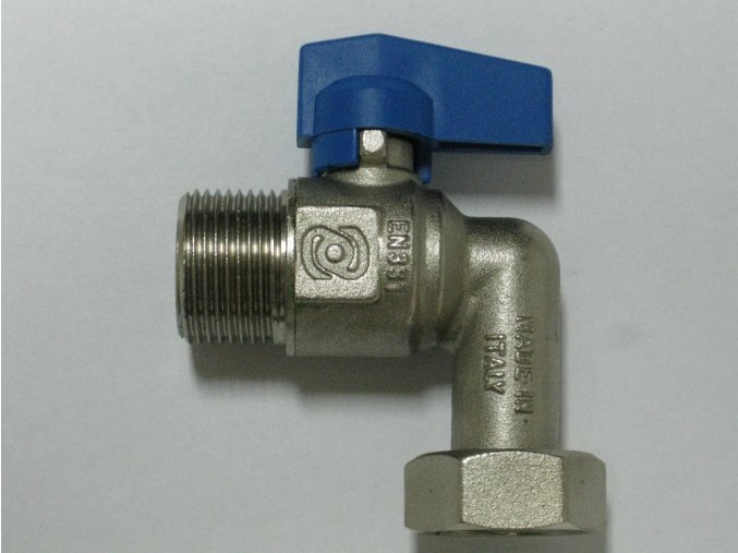 890-0010 Rohový kohout bez filtru 3/4" - modrý