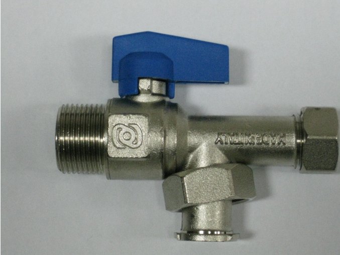 890-0011 Rohový kohout s filtrem 3/4" - modrý