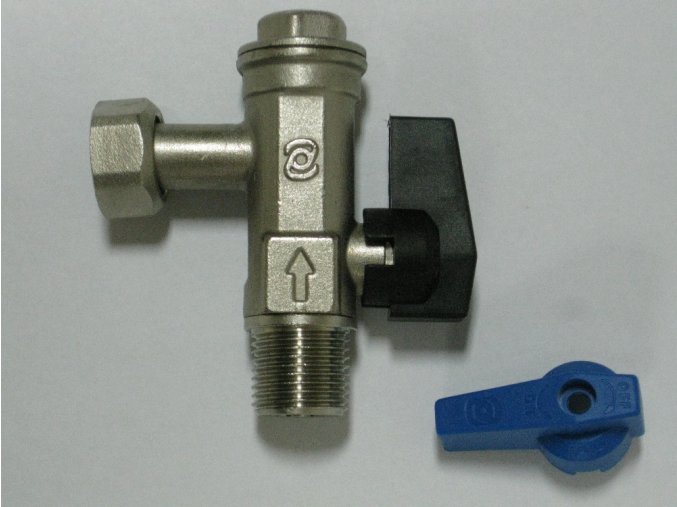 890-0014 Rohový kohout s filtrem 1/2" - modrý