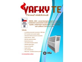 Vafky TE - elektronická verze plynového topidla