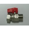 890-0018 Přímý kohout s převlečnou maticí 3/4" - červený