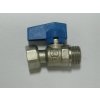 890-0020 Přímý kohout s převlečnou maticí1/2" - modrý