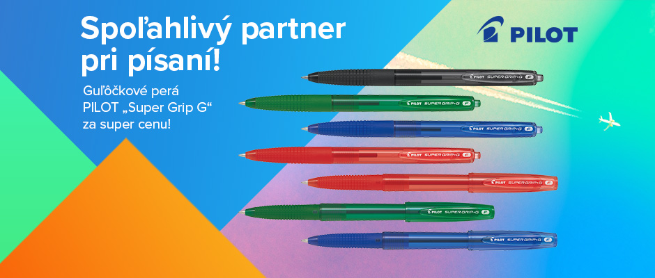guľôčkové perá Pilot Super Grip za super cenu