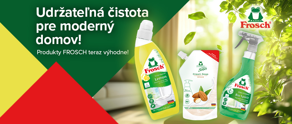 akcia čistiace prostriedky Frosch