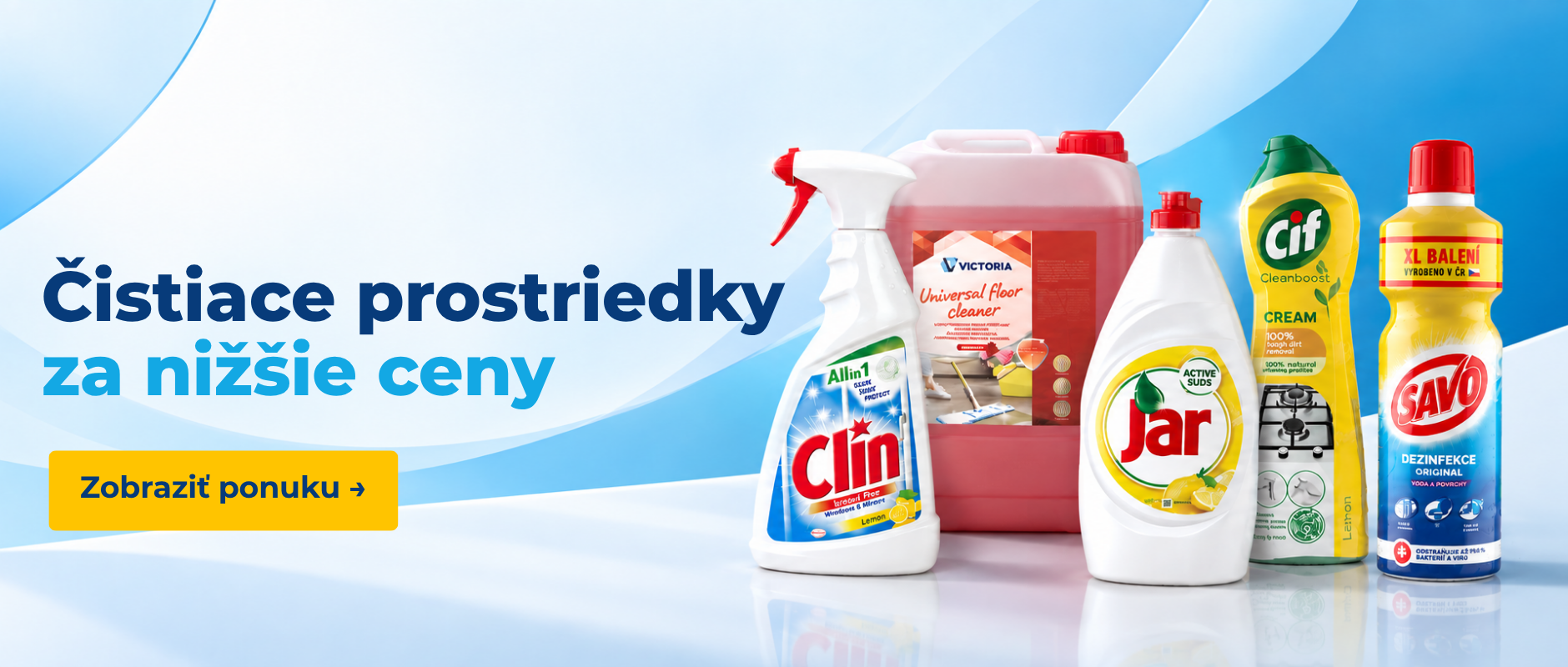 akcia čistiace prostriedky za nižšie ceny