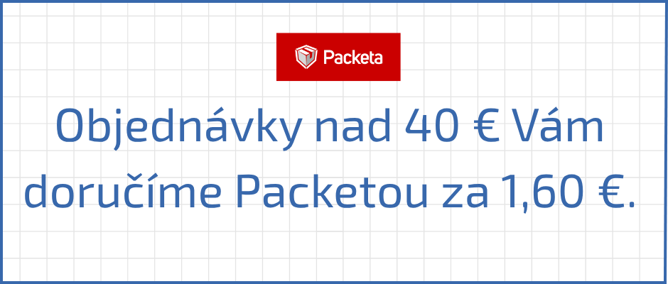doručenie Packetou za 1,60 €