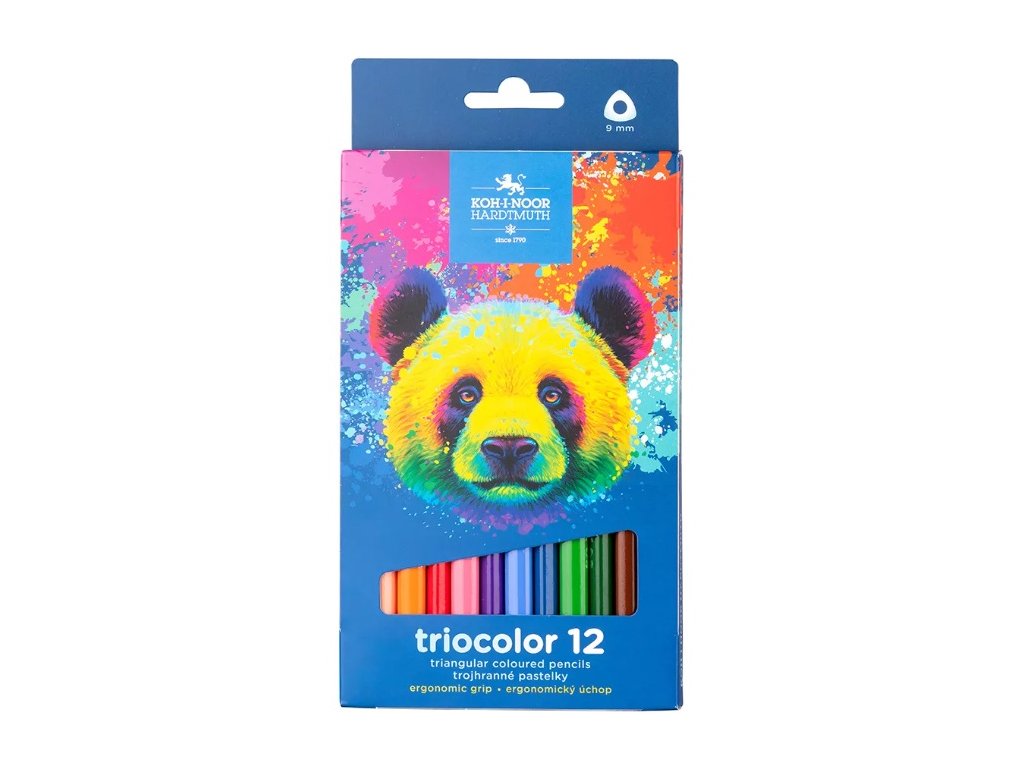 Koh-i-noor 3142 Triocolor hrubé trojhranné pastelky 12 ks