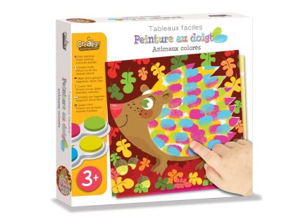Maľovanie prstovými farbami Zvieratká 3+