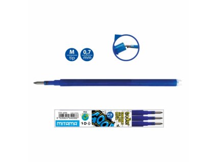 Mitama Goody gumovacia náplň modrá 0,7 mm 3 ks balenie