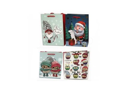 vianocna darcekova taska velka mix motivov 33 x 46 x 10cm