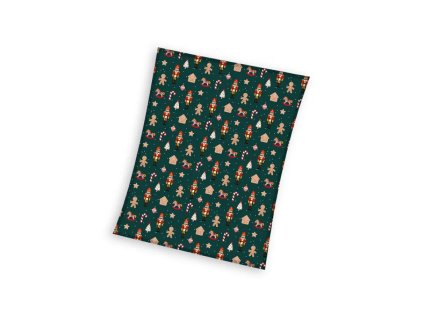 supersoft vianocna deka 150 200cm green pnl235032