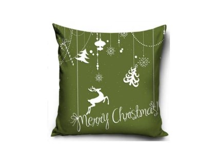 vianocna obliecka na vankusik green 40 40cm xmas171001