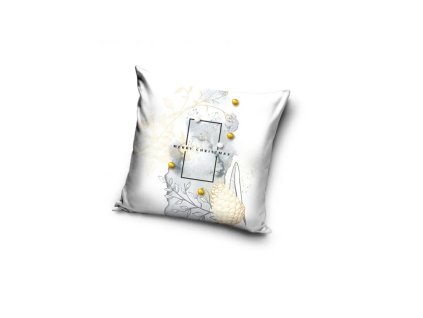 carbotex vianocna obliecka na vankusik white 40 40cm pnl215047