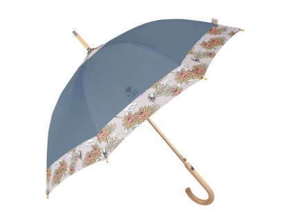 elegantny damsky dazdnik perletti green fiori di loto petrolejova zelena 19159