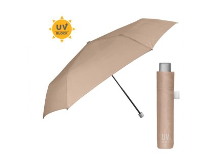 skladaci dazdnik s uv filtrom perletti time marrone pastello 26409