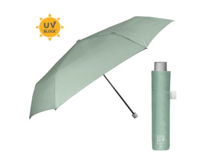 skladaci dazdnik s uv filtrom perletti time verde pastello 26409