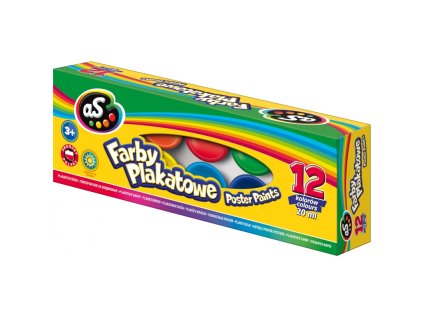 skolske temperove farby v kelimku as 12x20ml 301219004