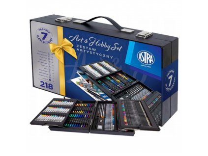 arthobby premium art set 218 dielna umelecka sada v luxusnom drevenom kufriku 602124001