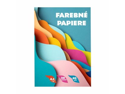 farebné papiere A4 20 ks