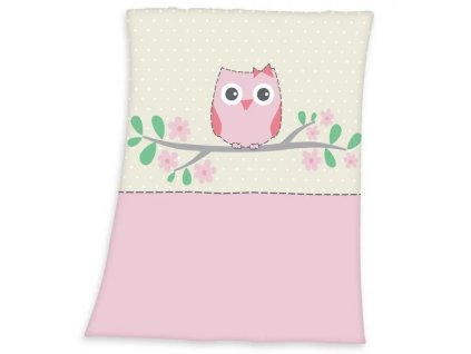 baby supersoft flisova deka 75 110cm herding mala sovicka