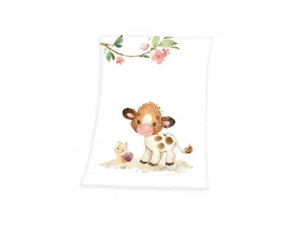 baby supersoft deka 75 100cm herding mala kravicka