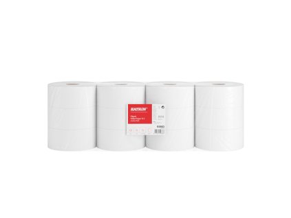 93663 katrin jumbo toilet paper roll small 100 meters 2 ply sack