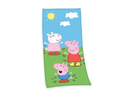 bavlnena osuska 75 150cm herding peppa pig