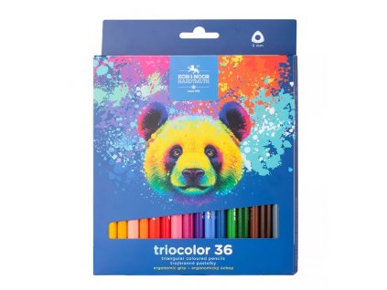 Koh-i-noor 3145 Triocolor hrubé trojhranné pastelky 36 ks